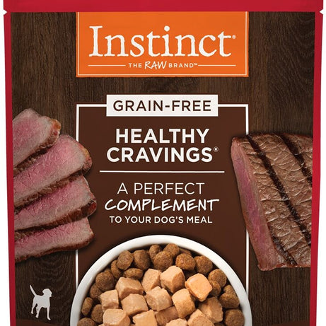 Instinct Healthy Cravings Grain-Free Tender Beef Recipe Meal Topper Pouches for Dogs - Mr Mochas Pet Supplies