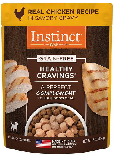 Instinct Healthy Cravings Grain Free Tender Chicken Recipe Meal Topper Pouches for Dogs - Mr Mochas Pet Supplies