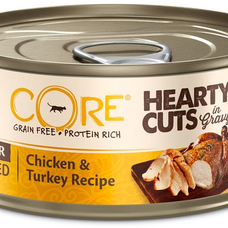 Wellness CORE Natural Grain Free Hearty Cuts Indoor Chicken and Turkey Canned Cat Food - Mr Mochas Pet Supplies