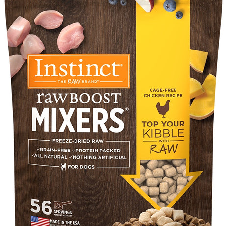 Instinct Raw Boost Mixers Grain Free Freeze-Dried Raw Chicken Dog Food Topper - Mr Mochas Pet Supplies