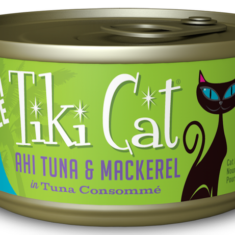 Tiki Cat Papeekeo Luau Grain Free Ahi Tuna And Mackrel In Tuna Consomme  Canned Cat Food - Mr Mochas Pet Supplies
