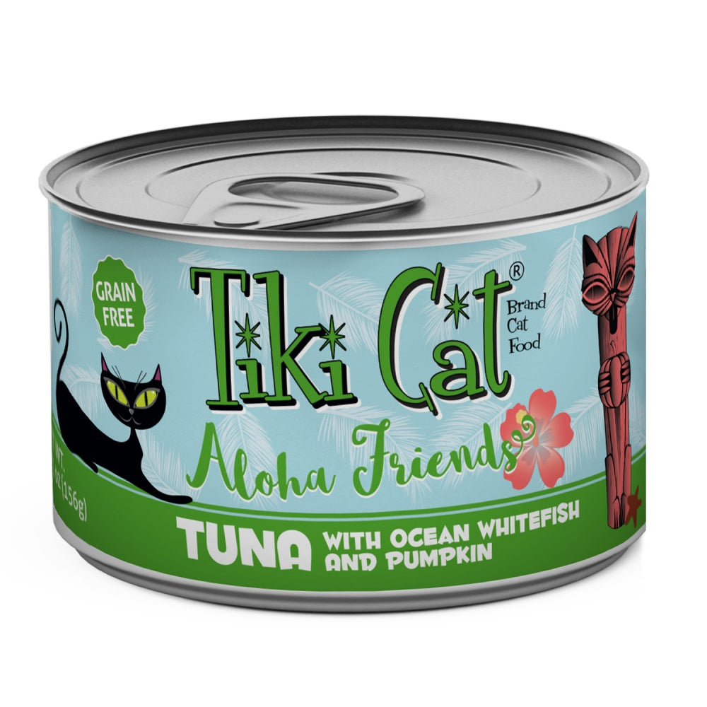 Tiki Cat Aloha Friends Grain Free Tuna with Ocean Whitefish and Pumpkin Canned Cat Food - Mr Mochas Pet Supplies
