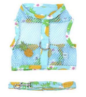 Pineapple Luau Cool Mesh Harness Doggie Design