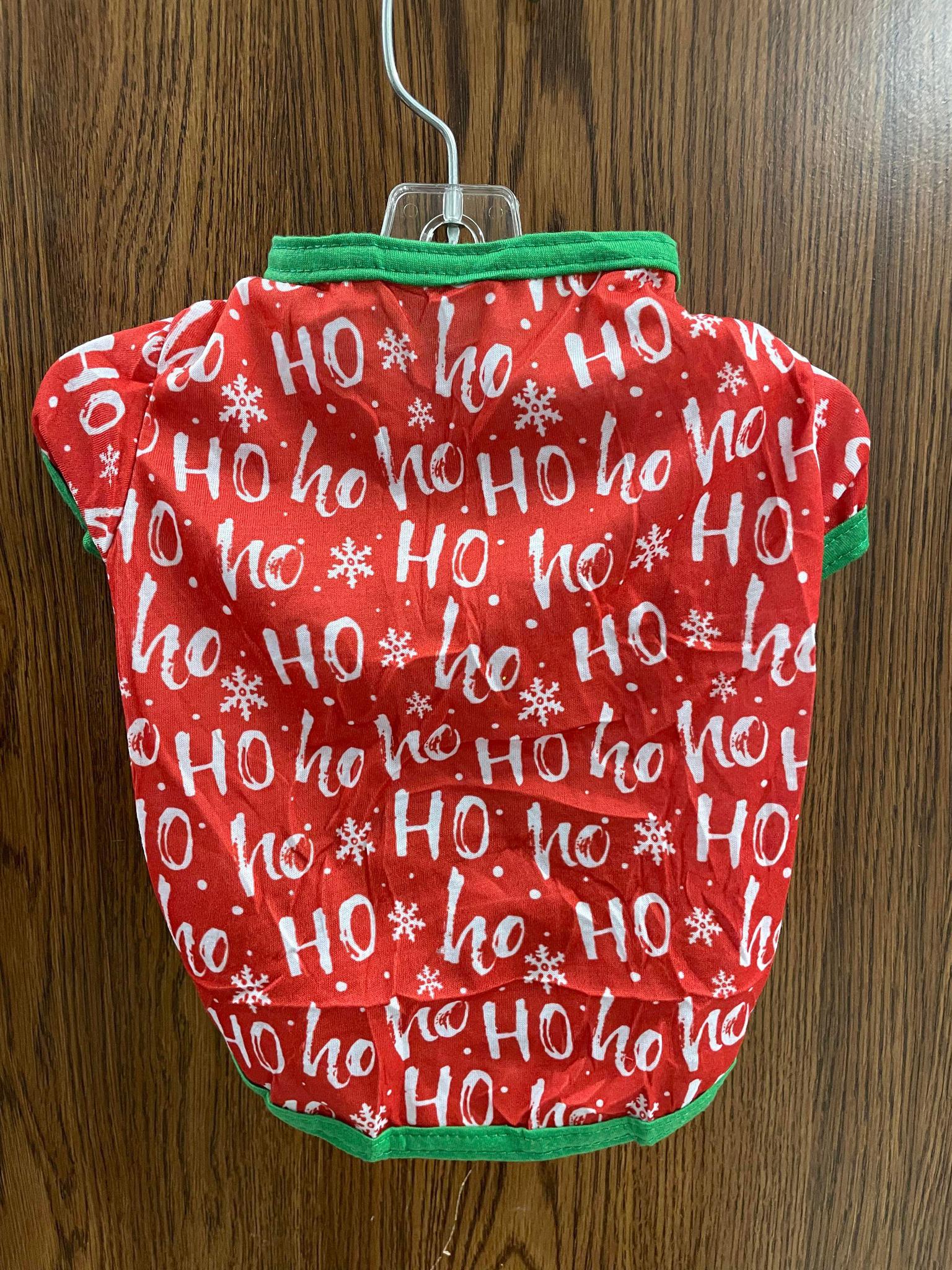 HoHoHo Red pattern Tshirt