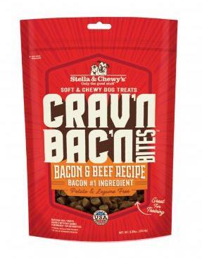 Stella & Chewys Crav'N Bac'N Bites Bacon & Beef Recipe Dog Treats 8.25oz