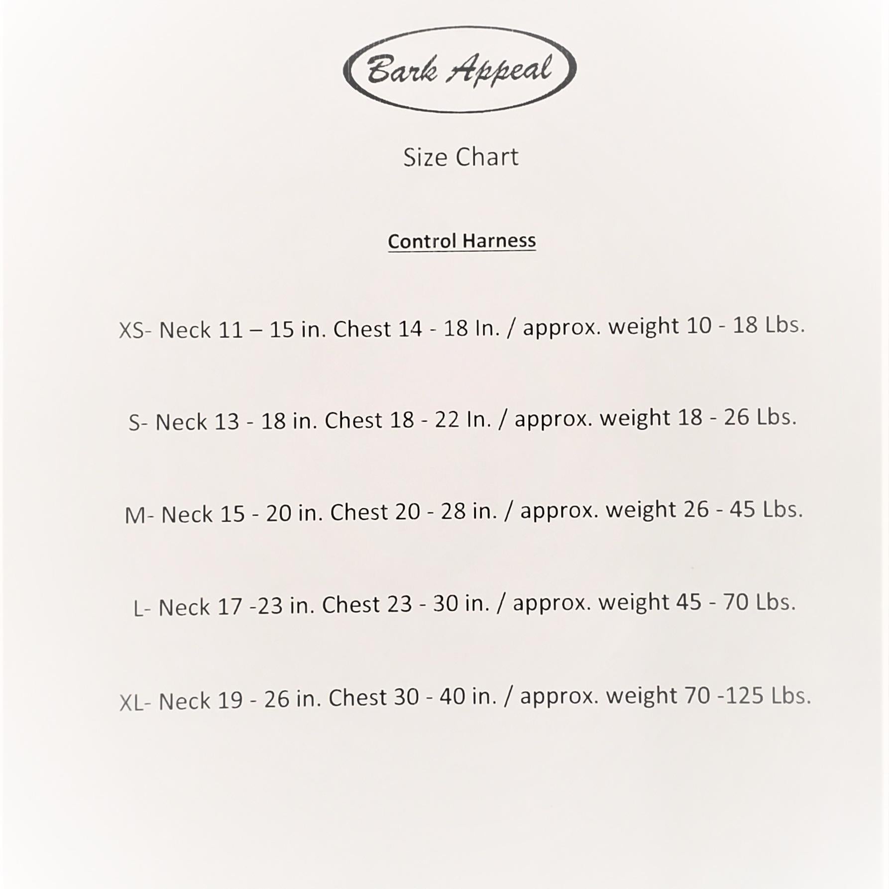 Bark Appeal Reflective Control Harness Red - Mr Mochas Pet Supplies