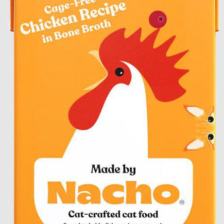 Nacho Grain Free Minced Cage Free Chicken in Bone Broth tetra 6.4oz
