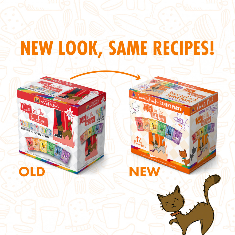 Weruva Grain Free Cats in the Kitchen Pouches Variety Pack - Mr Mochas Pet Supplies