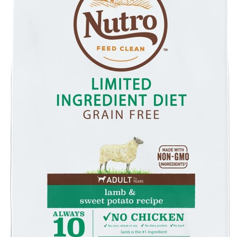 Nutro Limited Ingredient Diet Grain Free Adult Lamb and Sweet Potato Dry Dog Food - Mr Mochas Pet Supplies