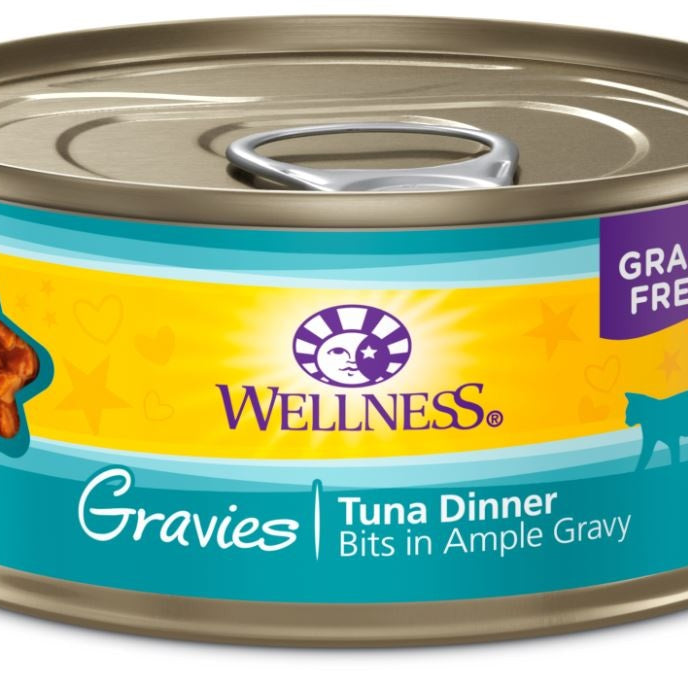 Wellness Natural Grain Free Gravies Tuna Dinner Canned Cat Food