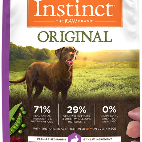 Instinct Original Grain Free Recipe with Real Rabbit Natural Dry Dog Food - Mr Mochas Pet Supplies