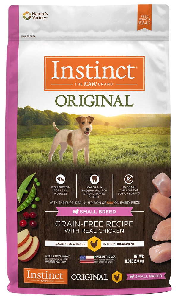 Instinct Original Small Breed Grain Free Recipe with Real Chicken Natural Dry Dog Food - Mr Mochas Pet Supplies