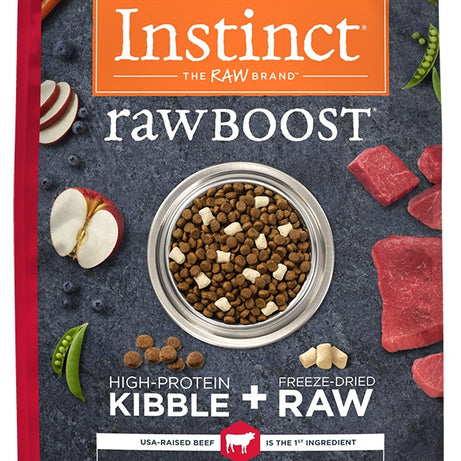 Instinct Raw Boost Grain Free Recipe with Real Beef Natural Dry Dog Food - Mr Mochas Pet Supplies