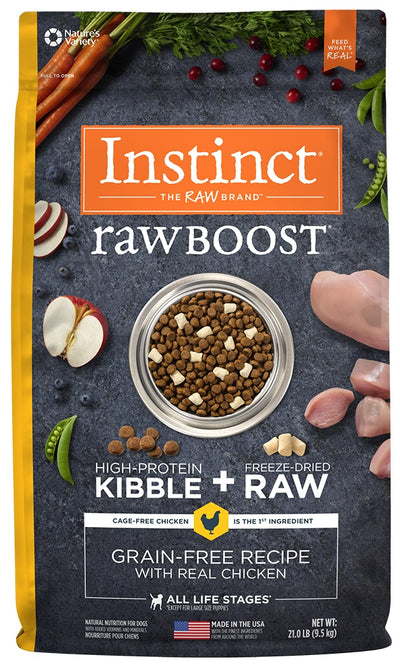 Instinct Raw Boost Grain Free Recipe with Real Chicken Natural Dry Dog Food - Mr Mochas Pet Supplies