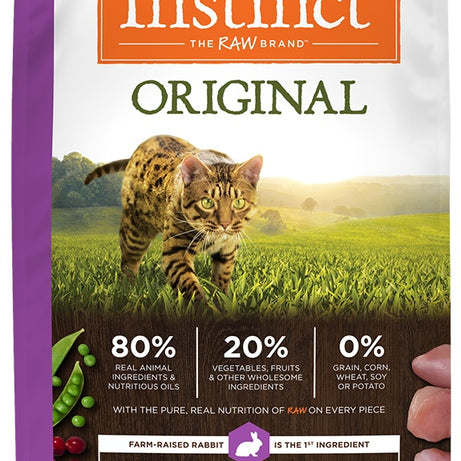 Instinct Original Grain Free Recipe with Real Rabbit Natural Dry Cat Food - Mr Mochas Pet Supplies