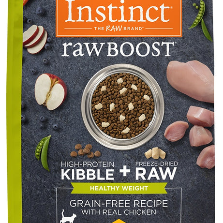 Instinct Raw Boost Healthy Weight Adult Grain Free Recipe with Real Chicken Natural Dry Cat Food - Mr Mochas Pet Supplies