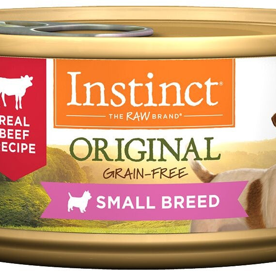 Instinct Small Breed Grain Free Real Beef Recipe Natural Canned Dog Food - Mr Mochas Pet Supplies