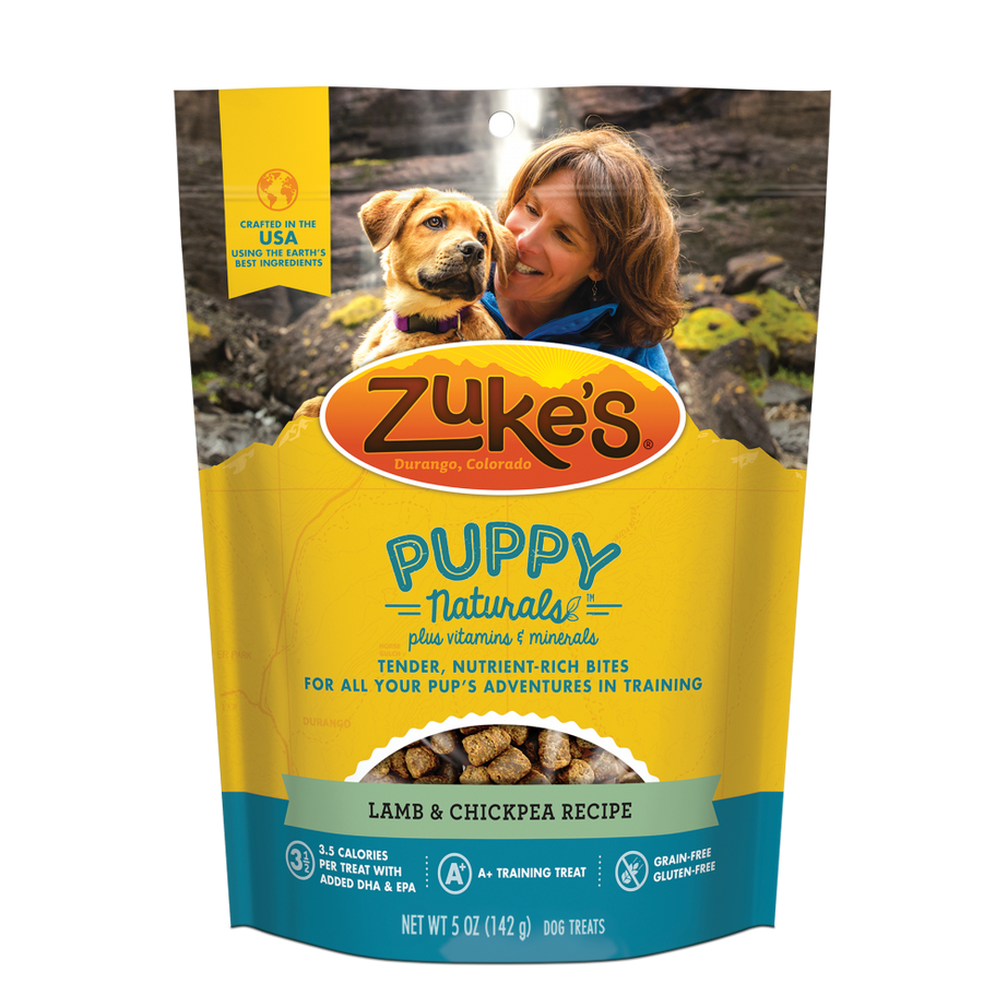 Zukes Puppy Naturals Grain Free Lamb and Chickpea Dog Treats - Mr Mochas Pet Supplies