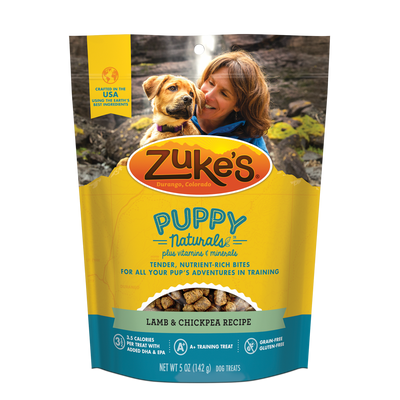 Zukes Puppy Naturals Grain Free Lamb and Chickpea Dog Treats - Mr Mochas Pet Supplies