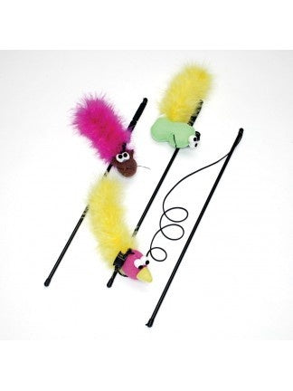 Ethical Pet SPOT Feather Boa Teaser Wand with Catnip Toy - Mr Mochas Pet Supplies