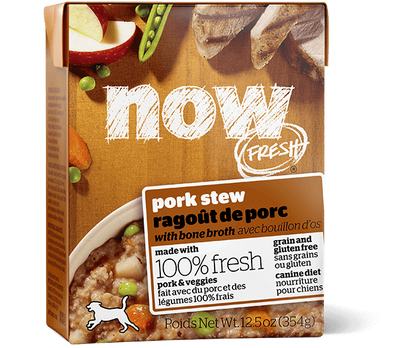 Petcurean Now! Fresh Grain Free Pork Stew with Bone Broth Wet Dog Food - Mr Mochas Pet Supplies