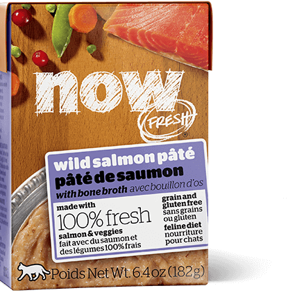 Petcurean Now! Fresh Grain Free Wild Salmon Pate with Bone Broth Wet Cat Food - Mr Mochas Pet Supplies