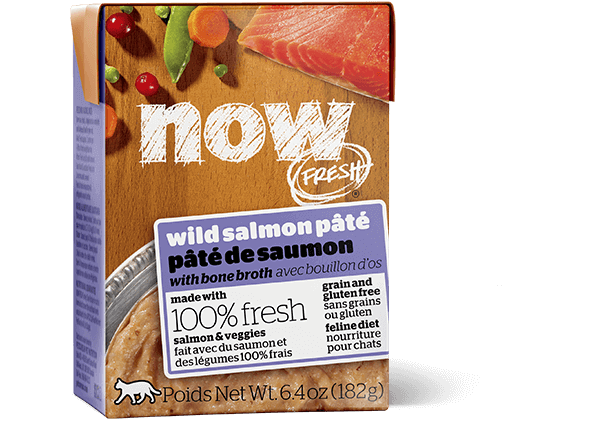Petcurean Now! Fresh Grain Free Wild Salmon Pate with Bone Broth Wet Cat Food - Mr Mochas Pet Supplies