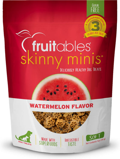 Fruitables Skinny Minis Chewy Watermelon Dog Treats - Mr Mochas Pet Supplies