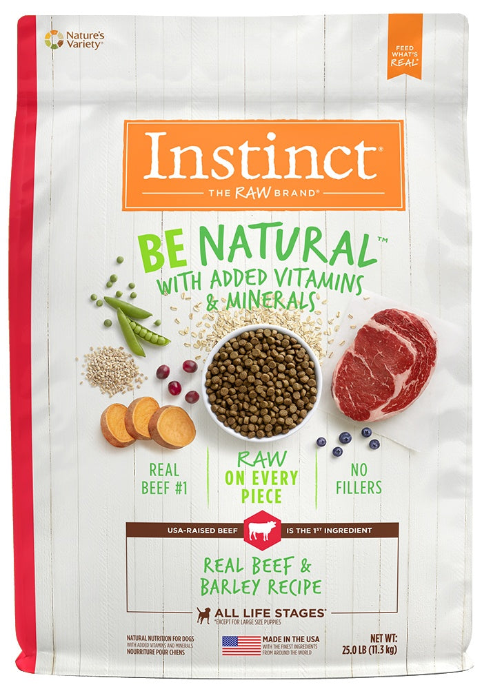 Instinct Be Natural Beef & Barley Recipe Dry Dog Food - Mr Mochas Pet Supplies