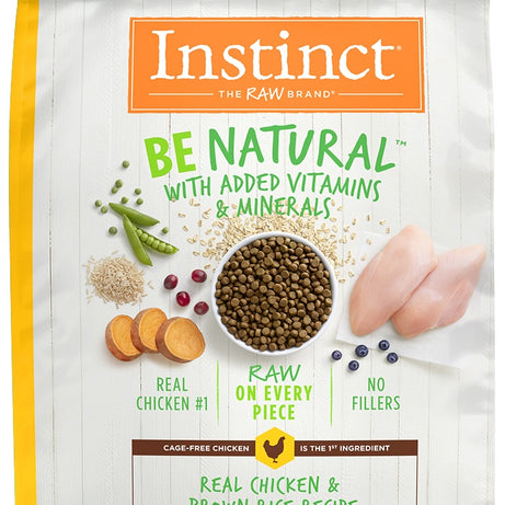 Instinct Be Natural Chicken & Brown Rice Recipe Dry Dog Food - Mr Mochas Pet Supplies