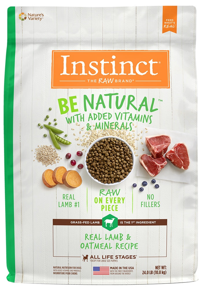 Instinct Be Natural Lamb & Oatmeal Recipe Dry Dog Food - Mr Mochas Pet Supplies