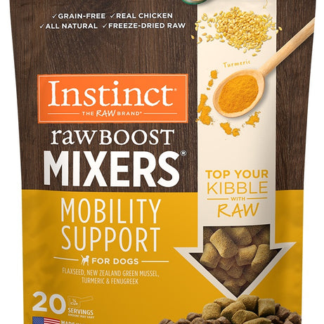 Instinct Grain Free Freeze Dried Raw Boost Mixers Mobility Support Recipe Dog Food Topper - Mr Mochas Pet Supplies