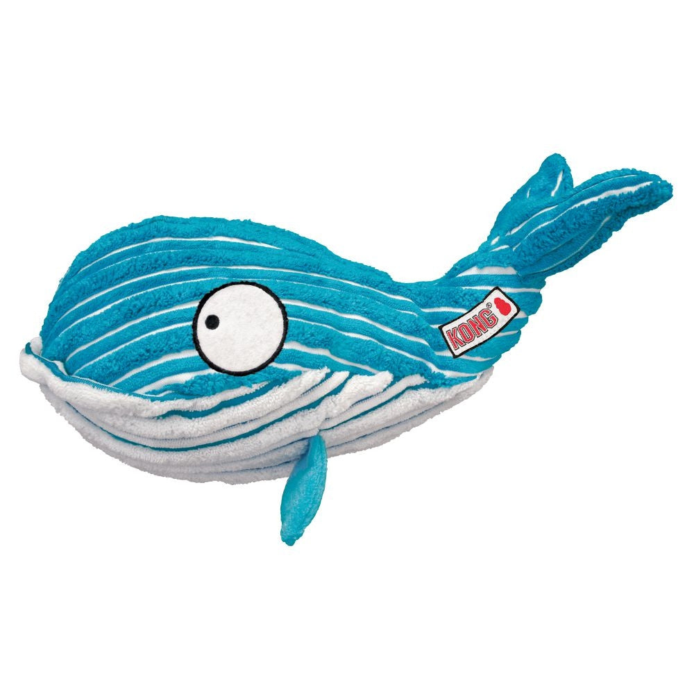 KONG CuteSeas Whale Crinkle Dog Toy - Mr Mochas Pet Supplies