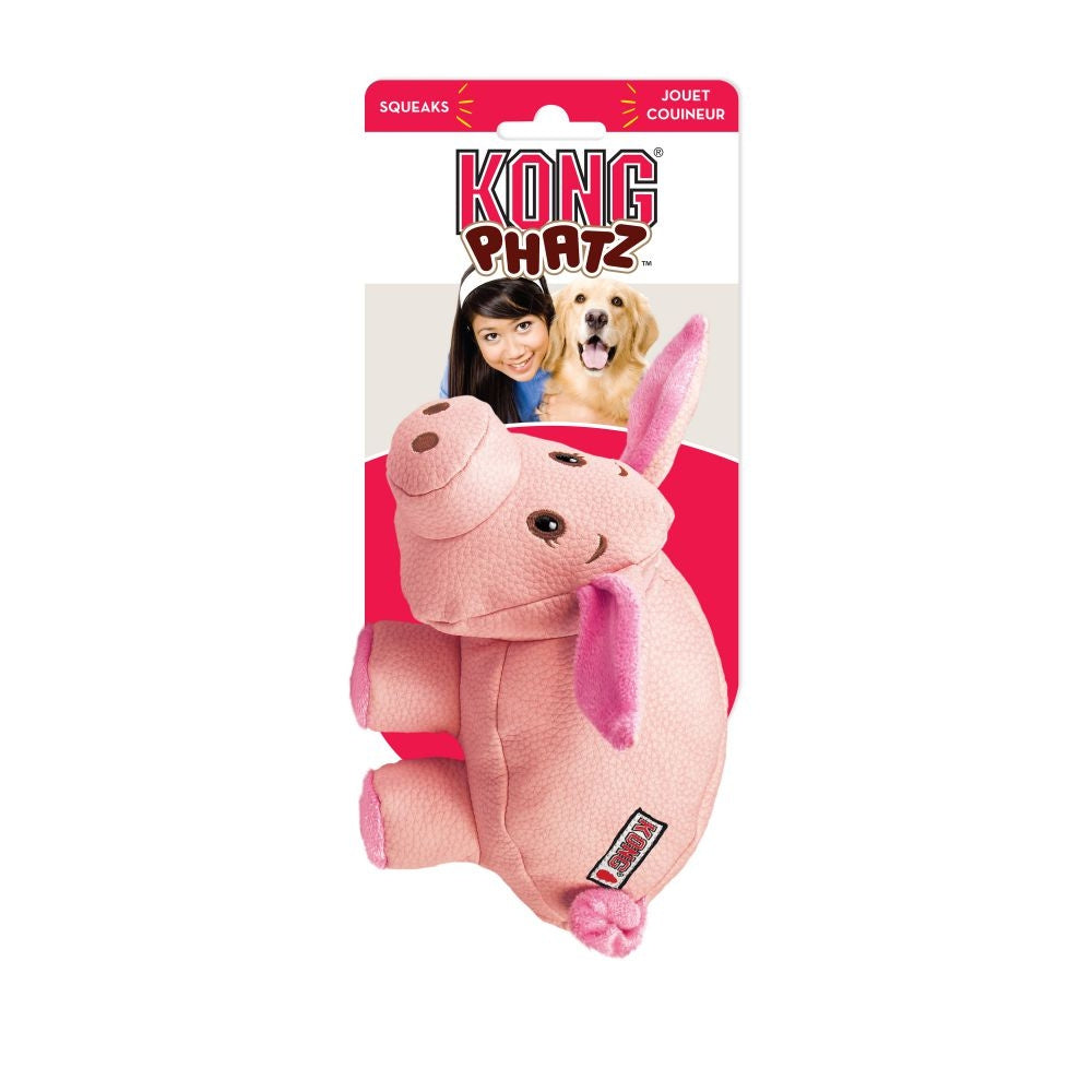 KONG Phatz Pig Plush Dog Toy - Mr Mochas Pet Supplies
