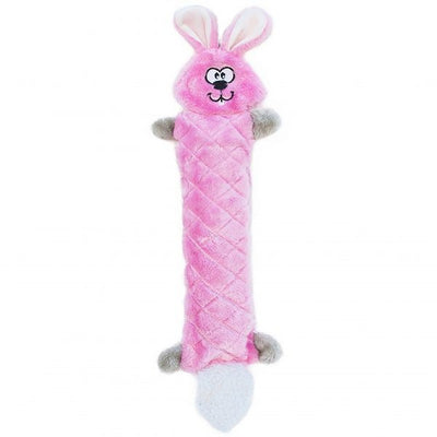 ZippyPaws Jigglerz Bunny No Stuffing Plush Dog Toy - Mr Mochas Pet Supplies
