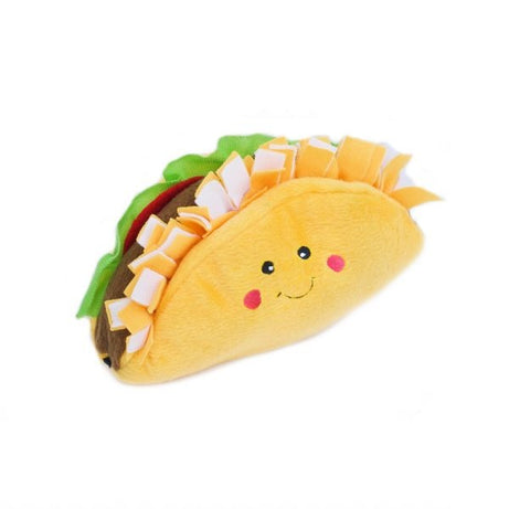 ZippyPaws NomNomz Plush Taco Dog Toy - Mr Mochas Pet Supplies