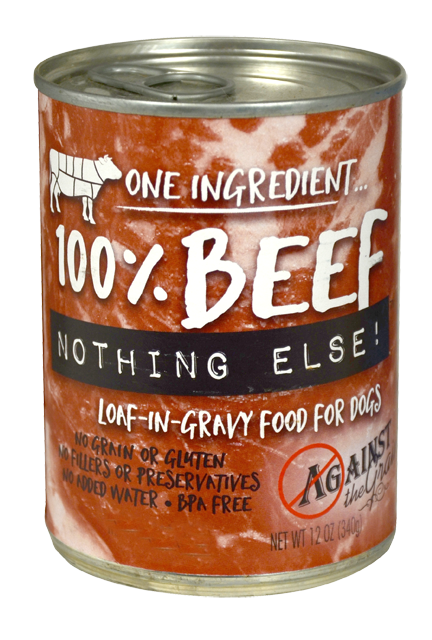 Against the Grain Nothing Else Grain Free One Ingredient 100% Beef Canned Dog Food - Mr Mochas Pet Supplies