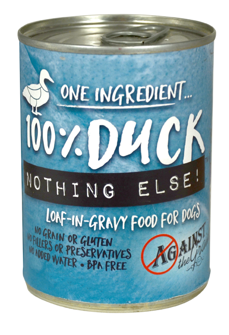 Against the Grain Nothing Else Grain Free One Ingredient 100% Duck Canned Dog Food - Mr Mochas Pet Supplies