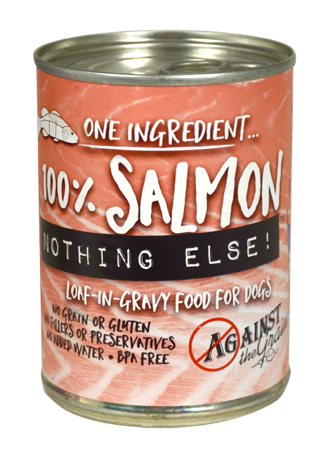Against the Grain Nothing Else Grain Free One Ingredient 100% Salmon Canned Dog Food - Mr Mochas Pet Supplies