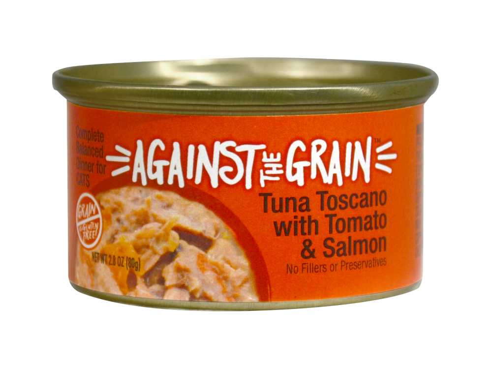 Against the Grain Farmers Market Grain Free Tuna Toscano With Salmon & Tomato Canned Cat Food - Mr Mochas Pet Supplies
