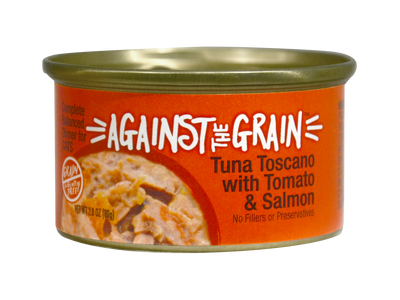 Against the Grain Farmers Market Grain Free Tuna Toscano With Salmon & Tomato Canned Cat Food - Mr Mochas Pet Supplies