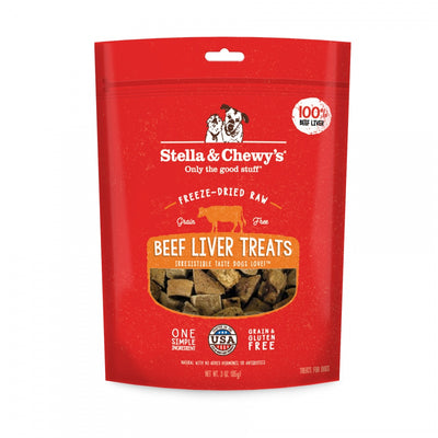 Stella & Chewy's Freeze-Dried Raw Beef Liver Dog Treats - Mr Mochas Pet Supplies