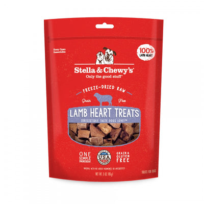 Stella & Chewy's Freeze-Dried Raw Lamb Heart Dog Treats - Mr Mochas Pet Supplies