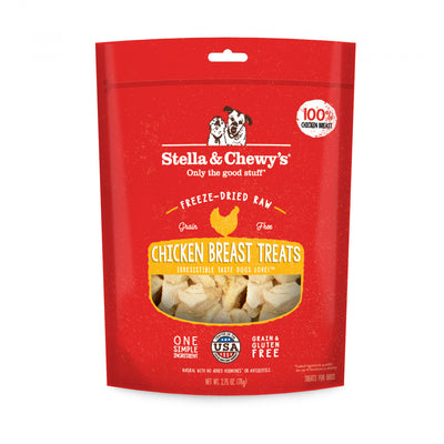 Stella & Chewy's Freeze-Dried Raw Chicken Breast Dog Treats - Mr Mochas Pet Supplies