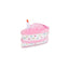 ZippyPaws NomNomz Plush Pink Birthday Cake Dog Toy - Mr Mochas Pet Supplies