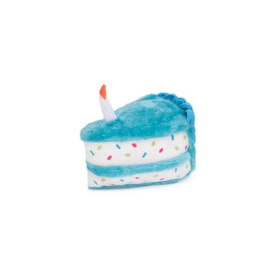 ZippyPaws NomNomz Plush Blue Birthday Cake Dog Toy - Mr Mochas Pet Supplies