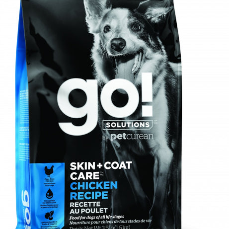 Petcurean Go! Solutions Skin + Coat Care Chicken Recipe Dry Dog Food - Mr Mochas Pet Supplies