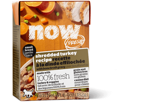 Petcurean NOW! Fresh Grain Free Small Breed Shredded Turkey Recipe Wet Dog Food - Mr Mochas Pet Supplies