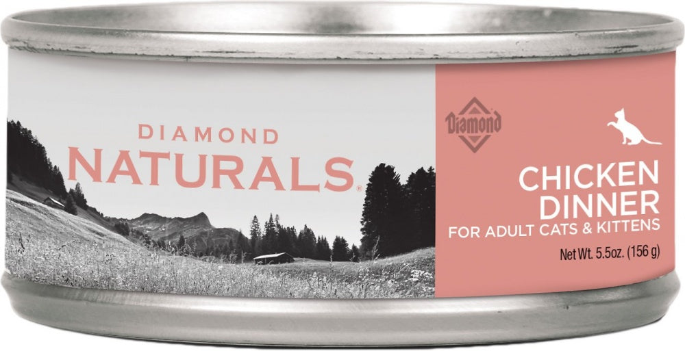 Diamond Naturals Chicken Dinner Adult & Kitten Formula Canned Cat Food - Mr Mochas Pet Supplies