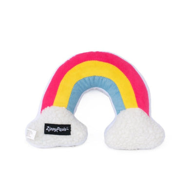 ZippyPaws Squeakie Pattiez Rainbow Plush Dog Toy - Mr Mochas Pet Supplies